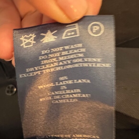 Burberry Trench Coat Men's Authentic size 44 T Double breasted black - Picture 8 of 16